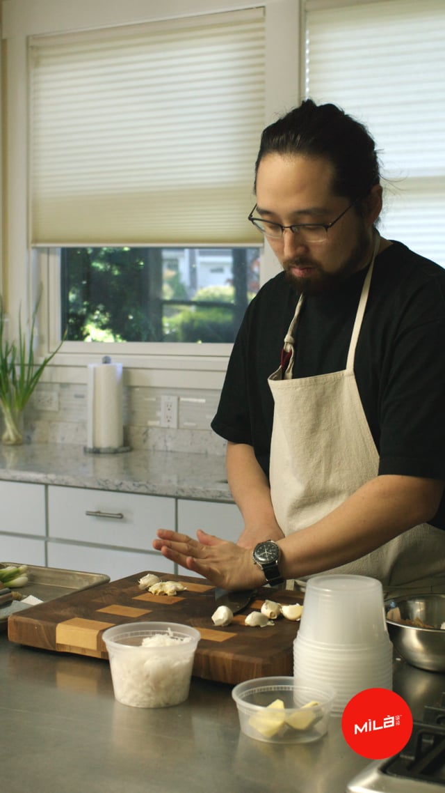 Still from a vertical restaurant social reel
