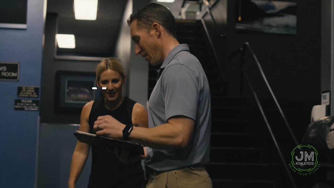 Vertical short-form fitness content still